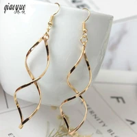 new american jewelry minimalist design sense earrings spiral wave curve earrings for women gift earings fashion jewelry