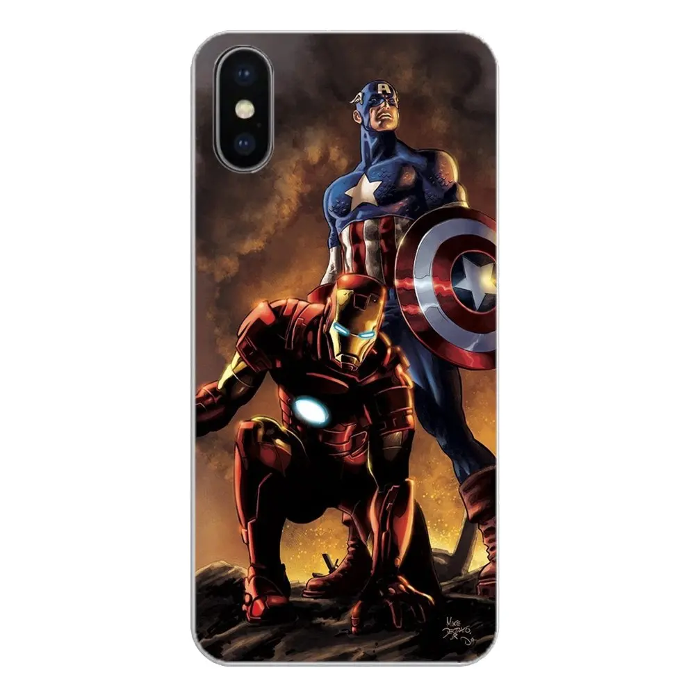Силиконовый чехол для телефона Huawei Honor 5A LYO-L21 Y6 II Compact Y5 2 Y5II Mate 10 Lite Nova 2i 9i Captain America