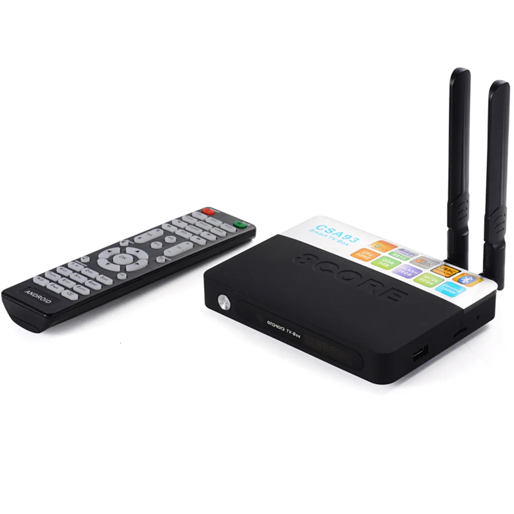 3 ГБ 32 Android 7 1 smart ТВ коробка CSA93 Amlogic S912 Octa Core Wi Fi BT4.0 4 К 1000 м LAN потоковое Смарт Media Player