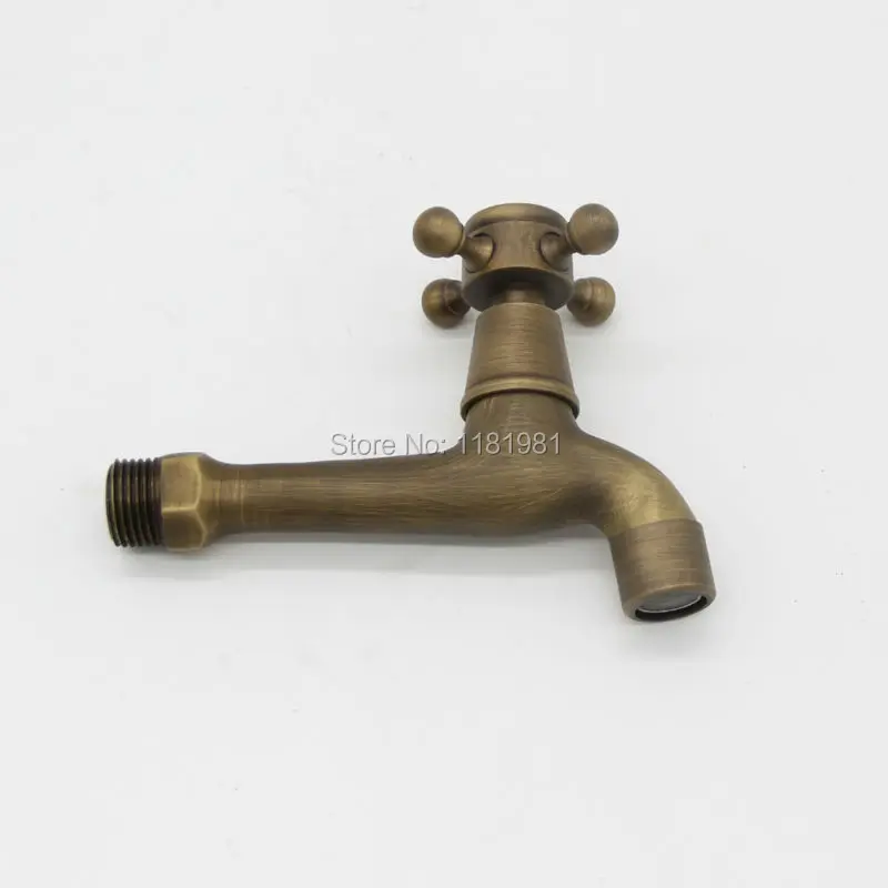 Античный латунный кран для стирки ванной комнаты кухни настенное крепление