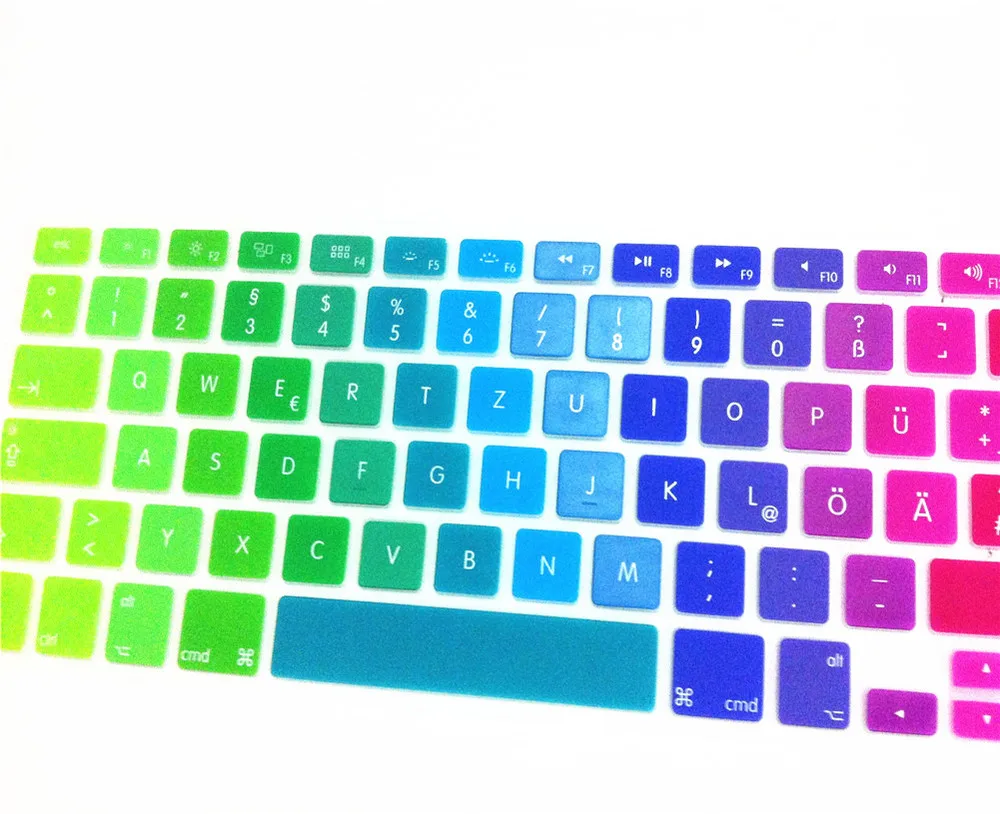 Германия, Великобритания/ЕС крышка клавиатуры для MacBook Pro air 1" 15" 1" силиконовый чехол для клавиатуры наклейка на кожу