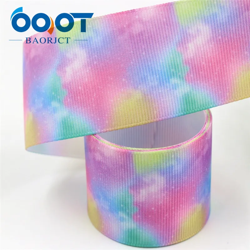 I-19529-1334 OOOT BAORJCT I-19529-1332, 38 мм, 10 ярдов Красочные звездное небо корсажные ленты, DIY головной убор Свадебные украшения материалы - Цвет: I-19529-1334