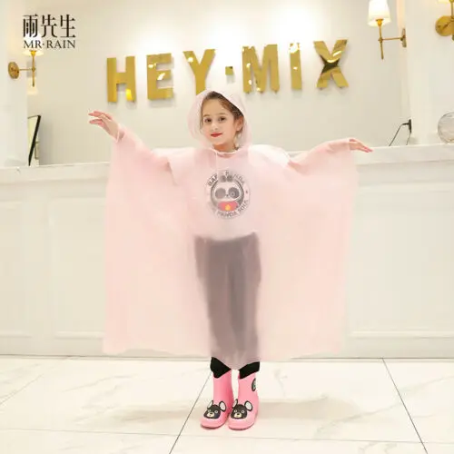 Новинка 2019 прозрачный Модный милый непромокаемый дождевик для детей девочек и