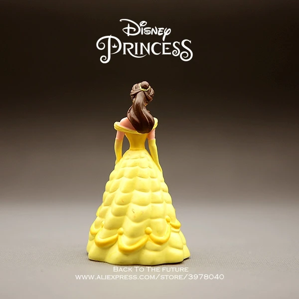 Disney Beauty and the Beast Belle Princess 9cm doll Action Figure Anime Mini Collection Figurine Toy model for girl children | Игрушки и