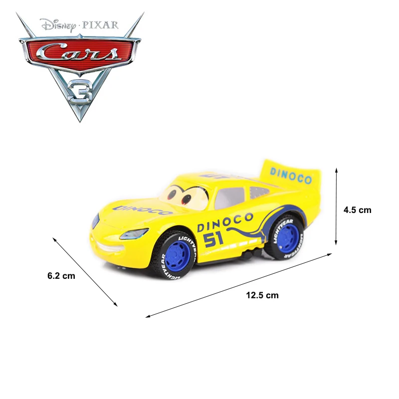 Disney &quotтачки 3 сплав оттягиваемая назад машина с светильник и звук ning бело черные