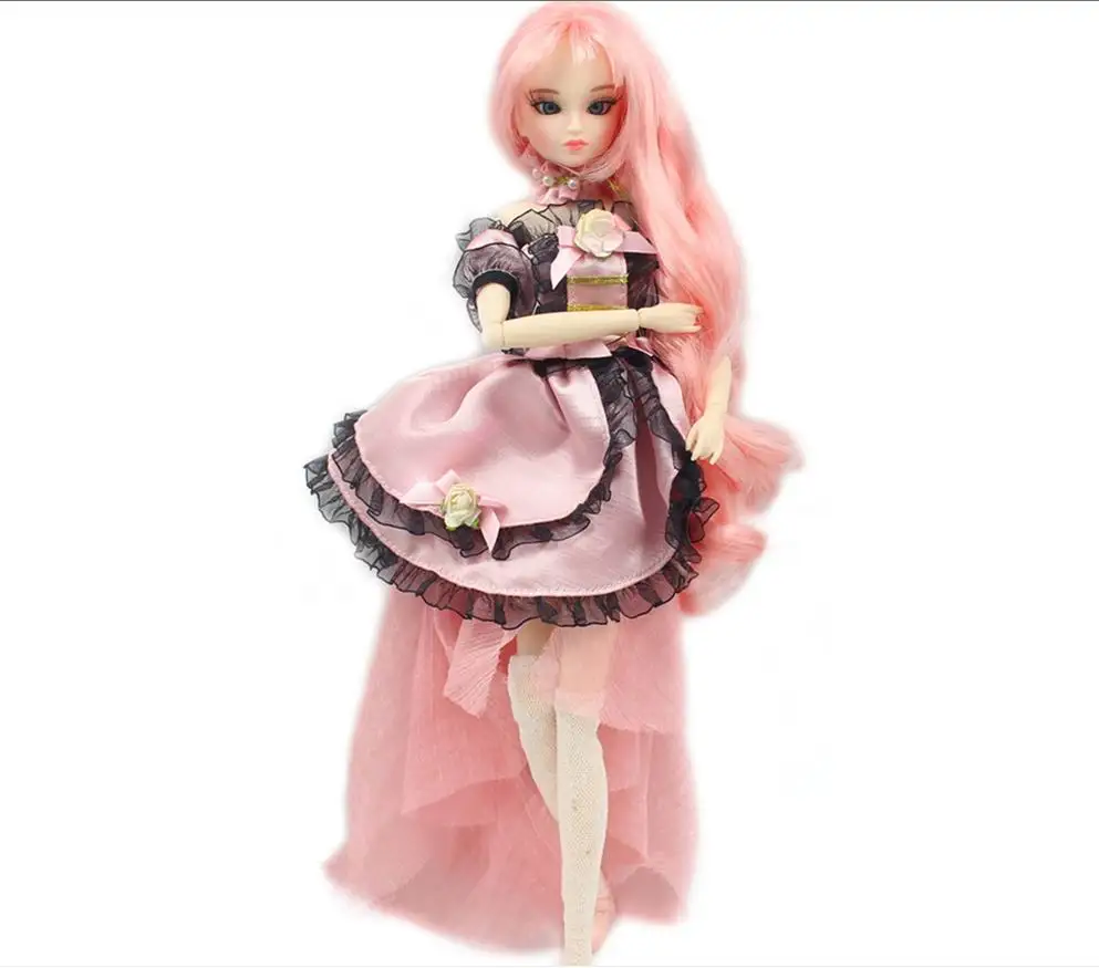 BJD mm для девочек 35 см куклы с шарнирным телом имя Sue pink hair включая одежду и обувь