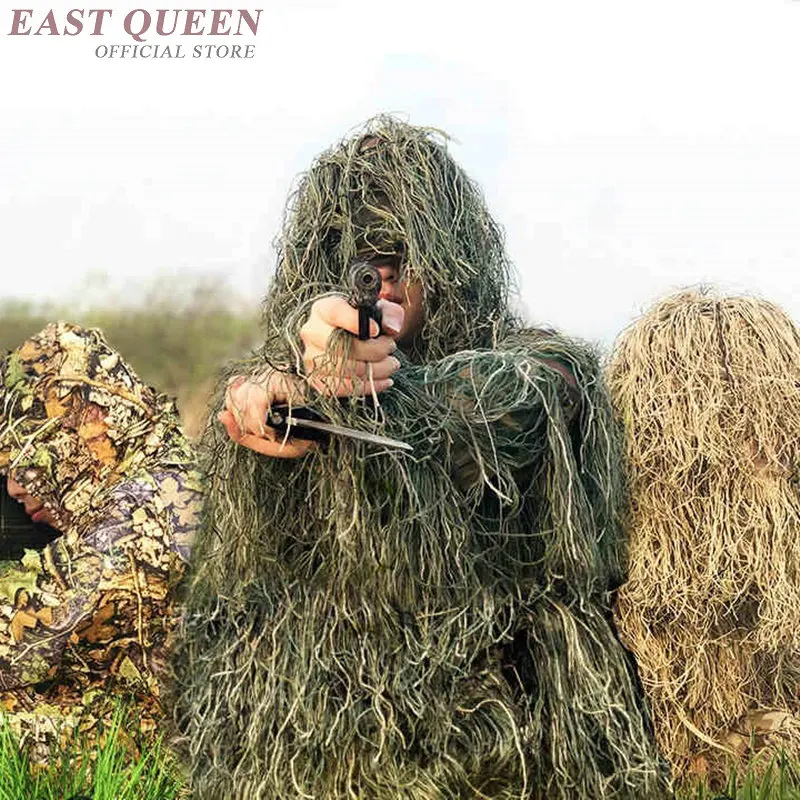 Камуфляжный костюм для охоты Bionic Grass Ghillie армейский в джунглях DD1181|Военный| |