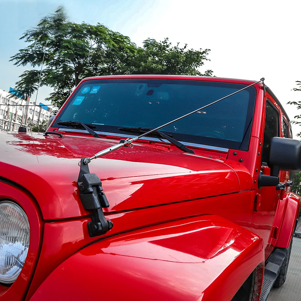 Щетка для защиты передней капота от препятствий Дефлекция веревки Jeep Wrangler JK 2007 2017