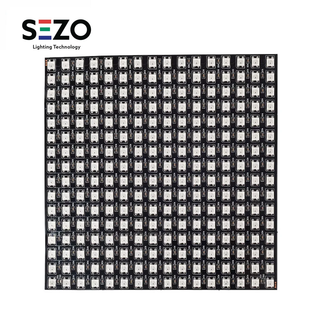 WS2812B RGB Панель Экран 8x8 16x16 8x32 256 Пиксели Гибкий цифровой светодиодный