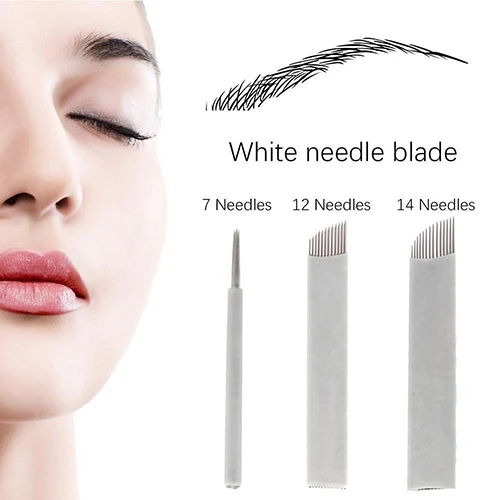 50 Шт. Microblading Перманентный Макияж Руководство Татуировки Брови Изогнутыми