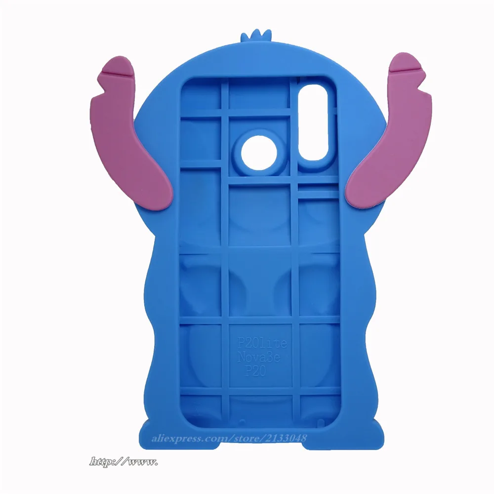 Новый Модный 3D мультфильм синий эластичный мягкий силиконовый чехол для