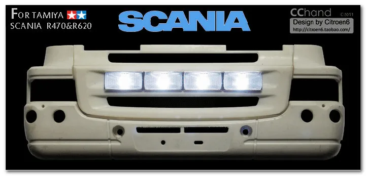 TAMIYA 1:14 scania трактор фары для прицепа сетка (версия с покрытием) (только свет) |