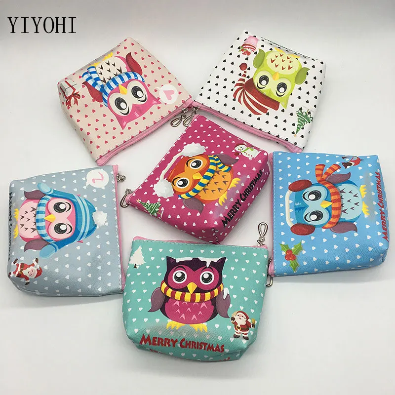 Кошельки для монет с совой женские кошельки маленькие милые Мультяшные кавайные