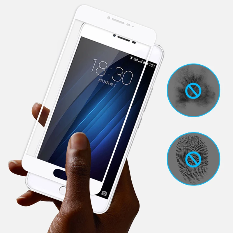 Шелк Экран полное покрытие закаленное стекло для Meizu meilan Max U20 U10 самоклеющиеся