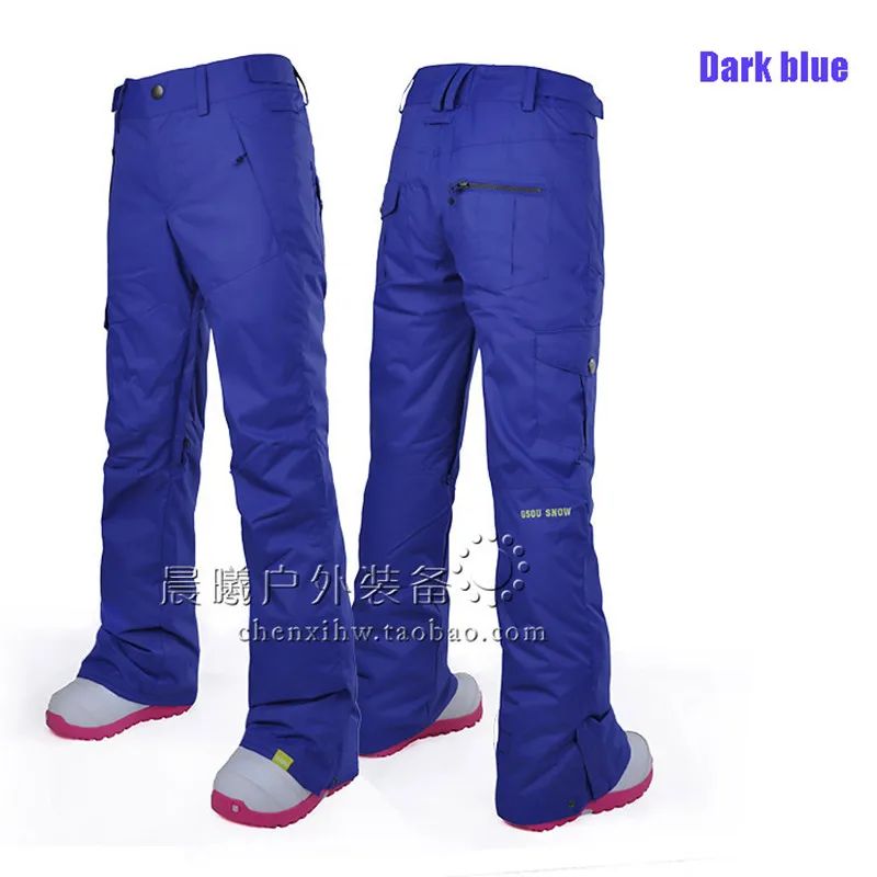 Gsou Snow Ski Pants A female South Korean Model of Single and Double Board Waterproof Breathable Charge Pants More Winter