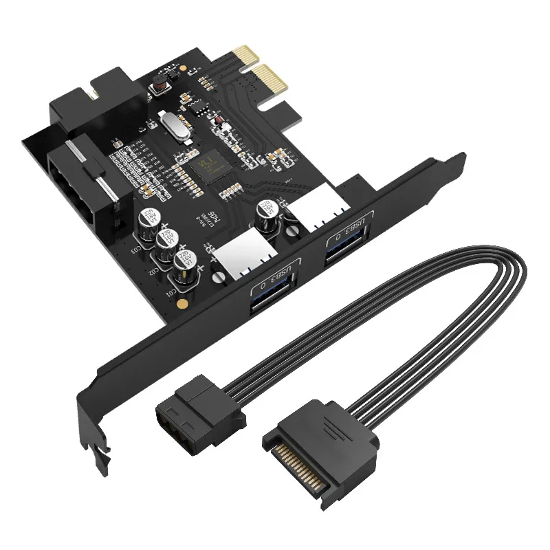 2 Порты USB 3 0 PCIe карты расширения внешних и 1 внутренний 19Pin заголовок для PCI-E x1/x4/x8/x16