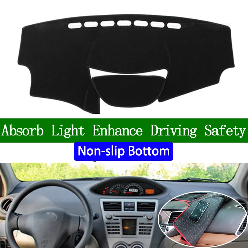 

Для Toyota vios 2008 2009 2010 2011 2012 2013 нескользящая Нижняя крышка приборной панели автомобильные наклейки аксессуары для интерьера автомобиля