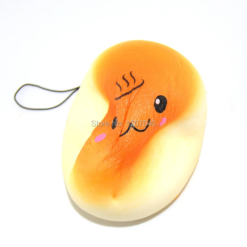 15 Шт./лот 10 см Джамбо Squishy Мягкая Каваи Onsen Смайлик Хлеб Крем Ароматические Оптовые