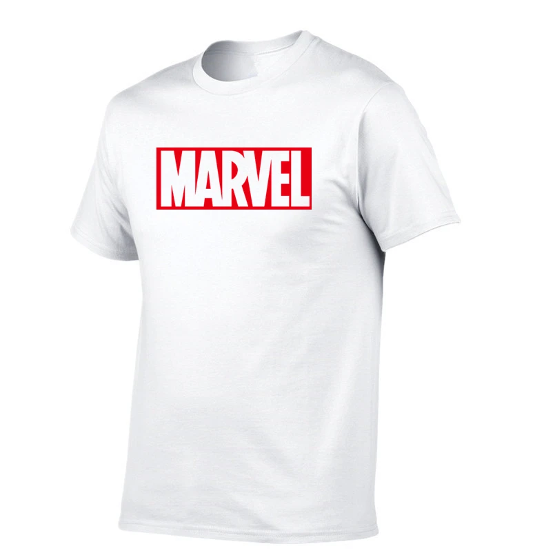 Мужская футболка Marvel хлопковая Повседневная большого размера XXL Бесплатная