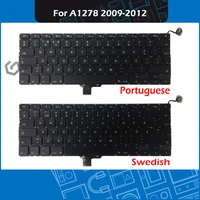 new laptop keyboard portuguese swedish swiss thai for macbook pro 13 a1278 keyboard portugal sweden switzerland thailand