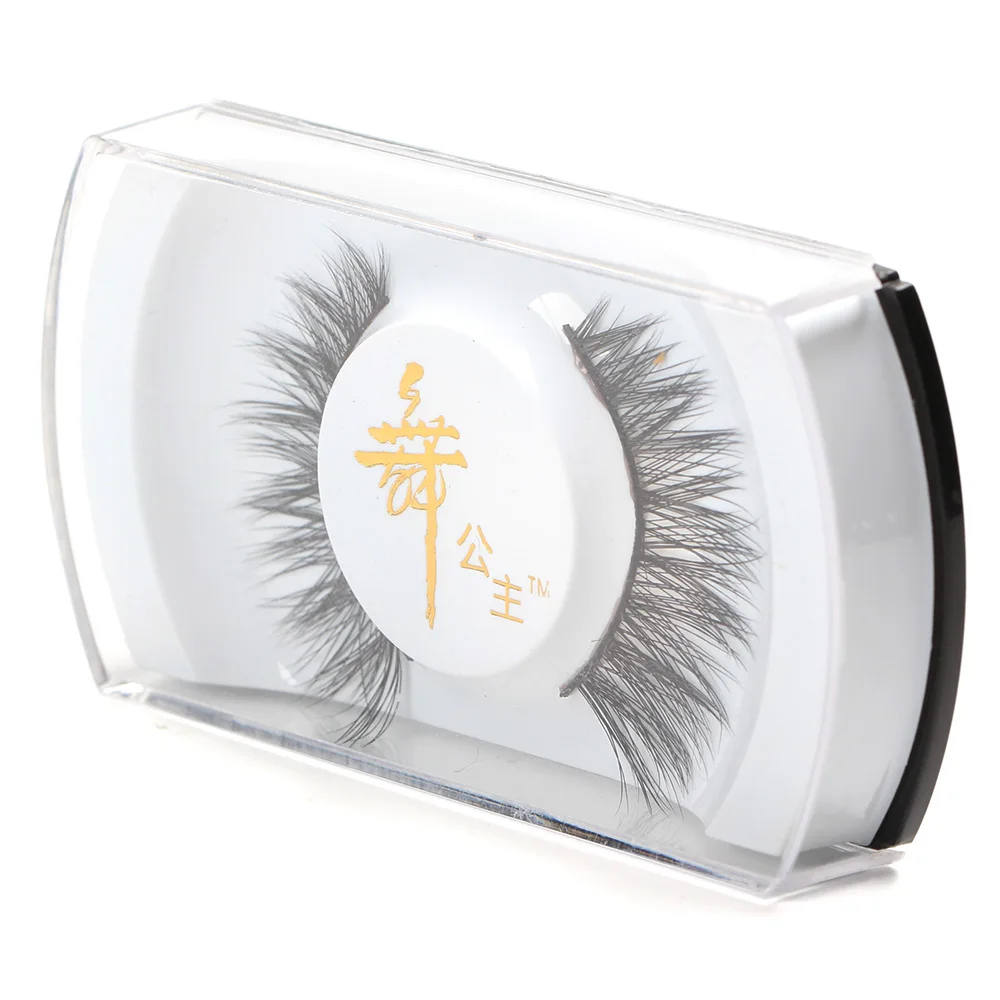 1 пара 100% натуральные густые накладные ресницы из конского волоса