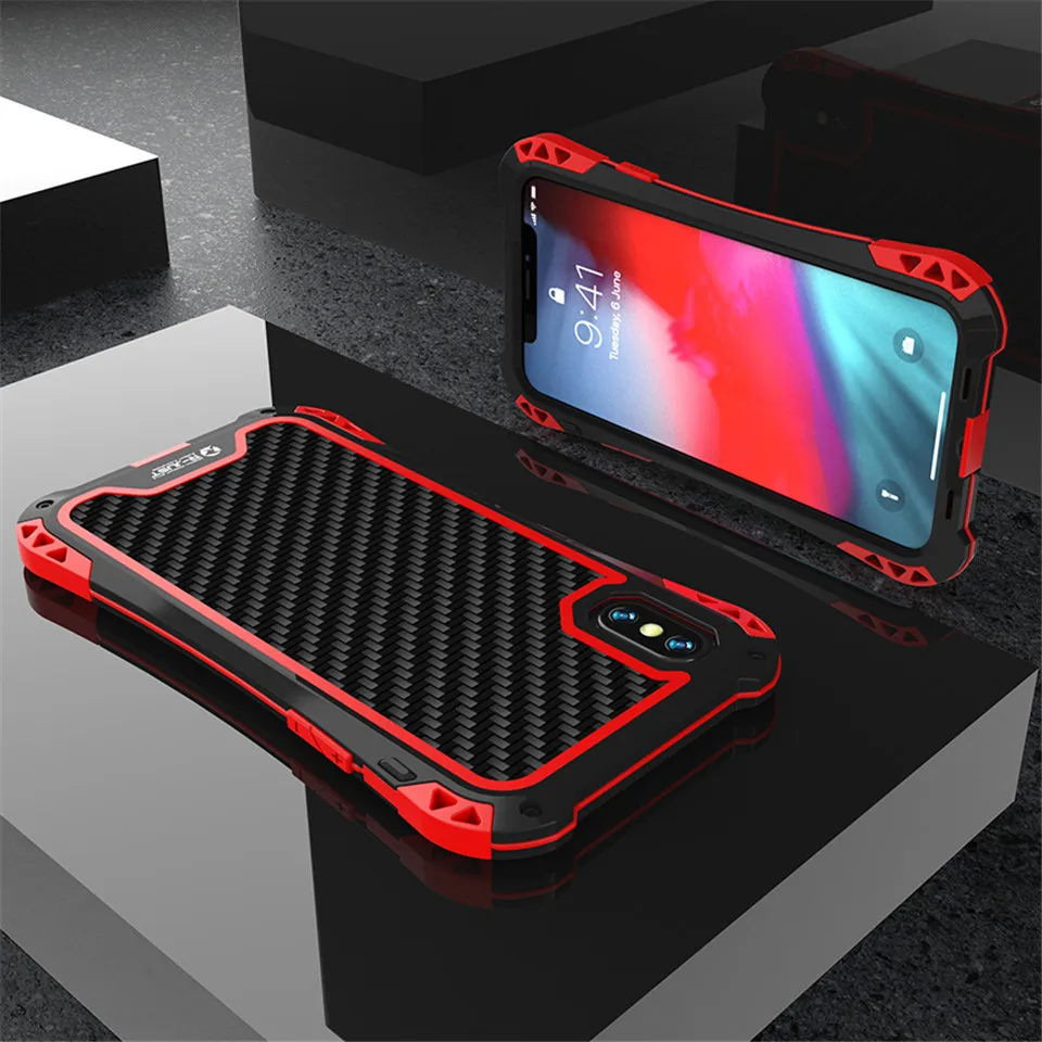 Бронированный чехол для Iphone Xs Max Xr X роскошный гибридный ударопрочный