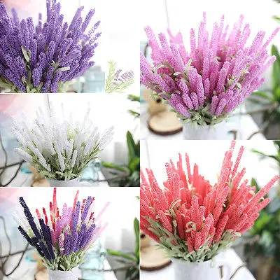 Романтика Прованс 12 головок/украшение для букета цветок лаванды шелковые