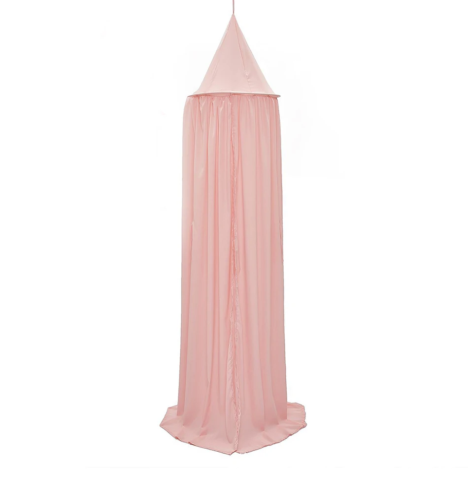 Домик висячий купол Игровая палатка круглая кровать навес для младенцев Штора для детской кроватки Tipi палатка из кружева детская комната чистая занавеска Cabana украшение