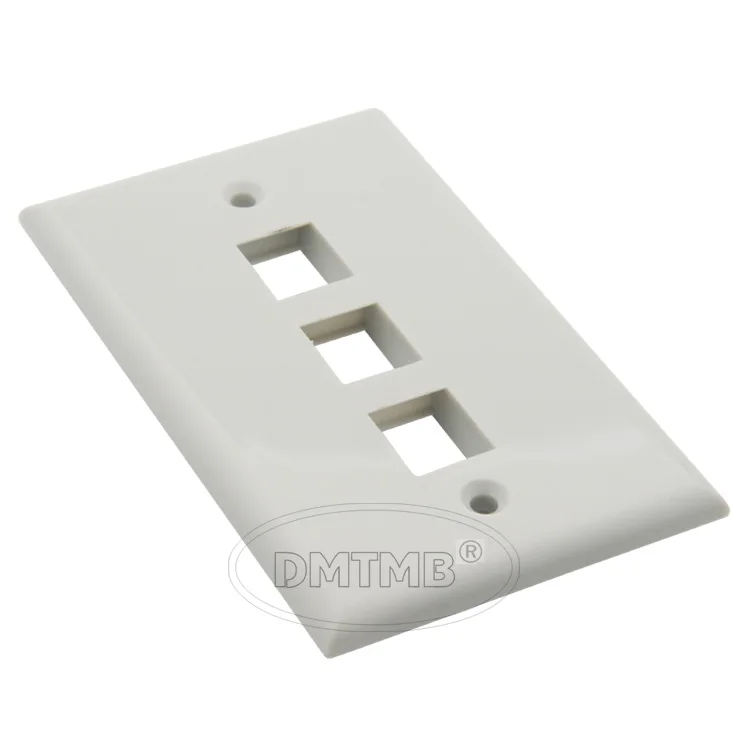 Настенная плита keystone с 3 портами 114X70 мм и серого цвета|wall plate|keystone wall platekeystone |
