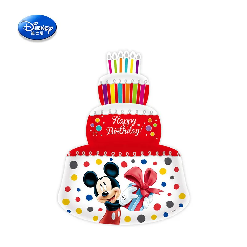 Disney Cartoon Mickey Minnie Car Inflatable Toys inflatable McQueen Aluminum foil 34 inch three layer cake Balloons