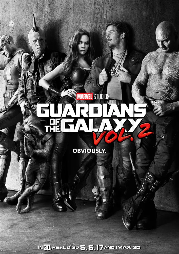Guardians of the Galaxy Posters Vivid Color White Coated Paper Prints Home Decoration free shipping