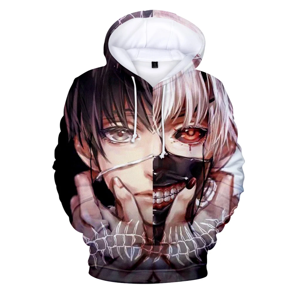 Новинка Одежда Tokyo ghoul Пальто Сезон осень зима Теплая свободная толстовка с