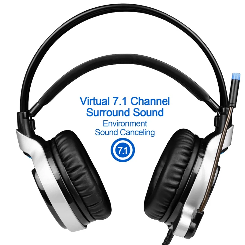 Игровая гарнитура SADES R8 Виртуальный USB 7 1 звук проводной Накладные наушники с