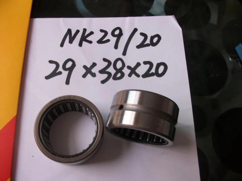 NK29/20 Сверхмощный игольчатый роликовый подшипник, игольчатый подшипник без внутреннего кольца, Размер 29*38*20 мм