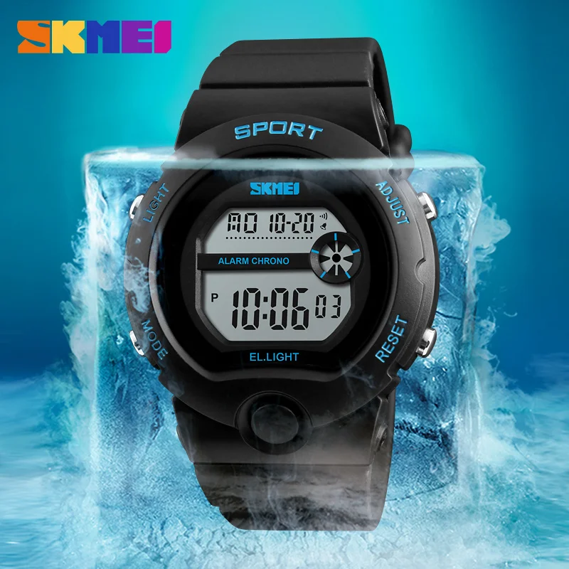 SKMEI спортивные часы дети мода Сигнализация Дети подарок подсветкой