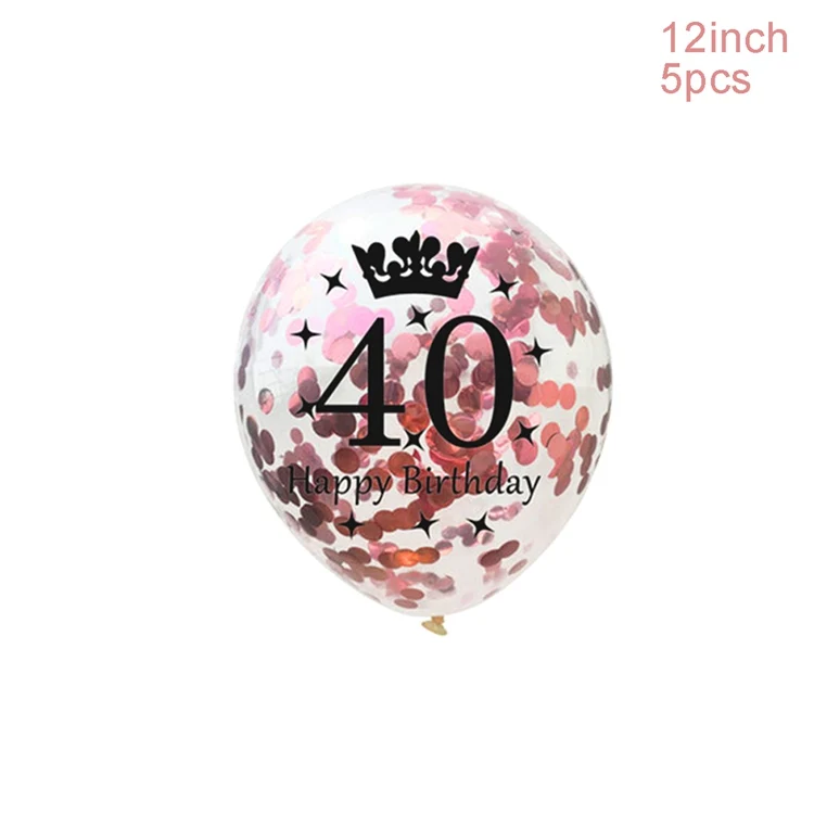 4 LAPHIL 40th Birthday Photo Booth Props Happy 40 Year Birthday Party Decorations Adult 40 Man Women Party Favors Photobooth Props - Цвет: 4