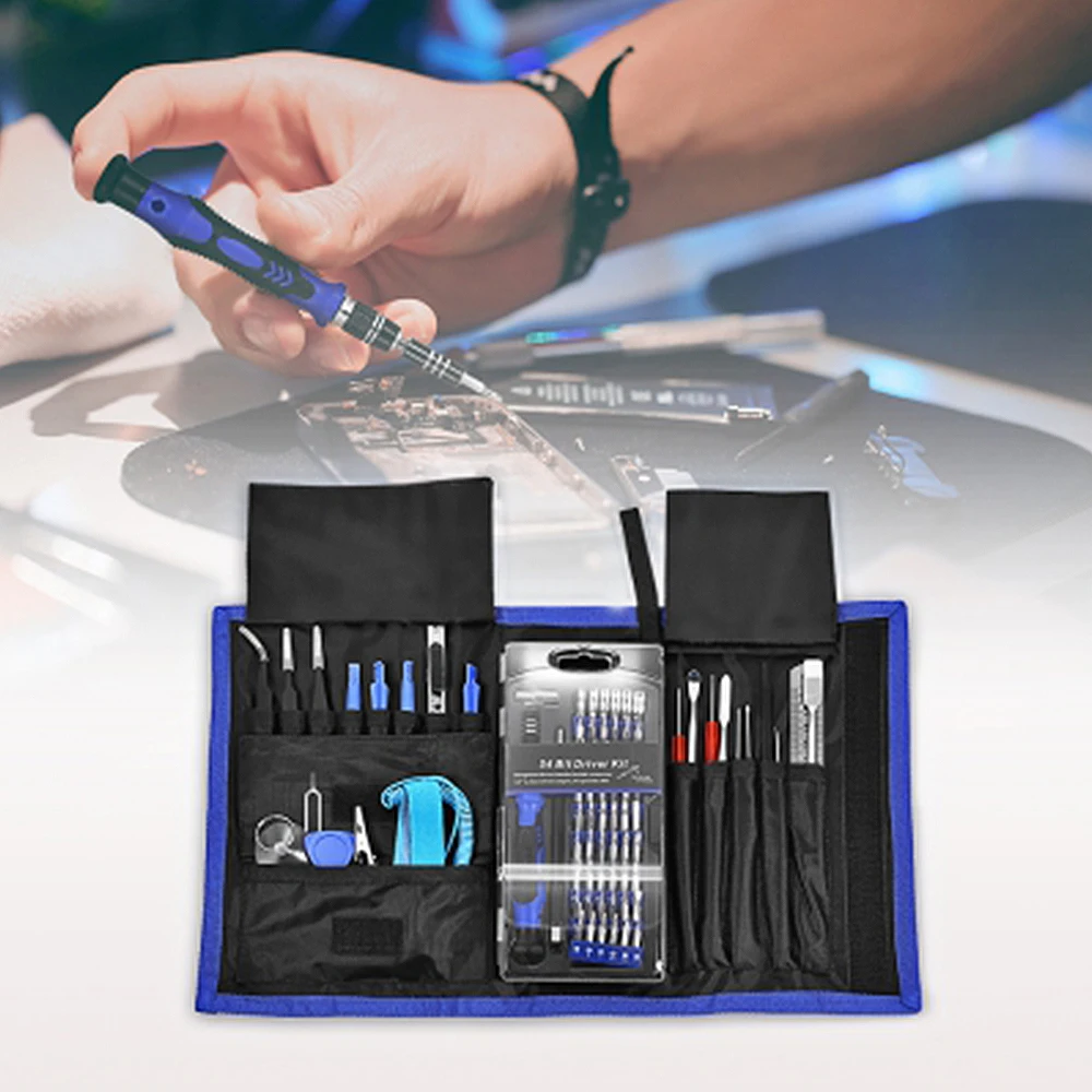 Powstro 81 в 1 Инструменты для ремонта телефона шт. инструмент 54 биты Torx Магнитная