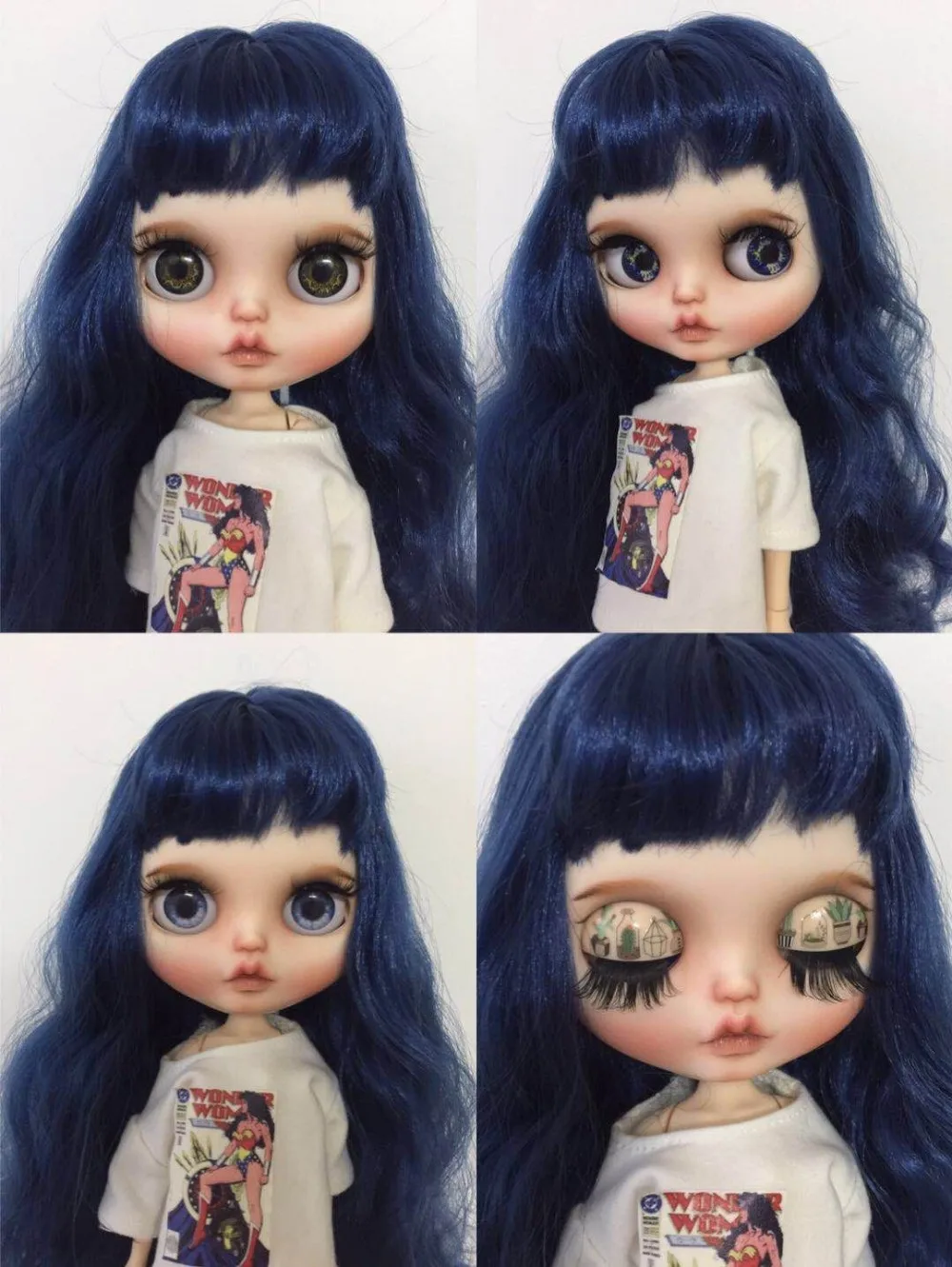 Кастомизация кукла Обнаженная blyth кукла милая кукла голубые волосы 201904