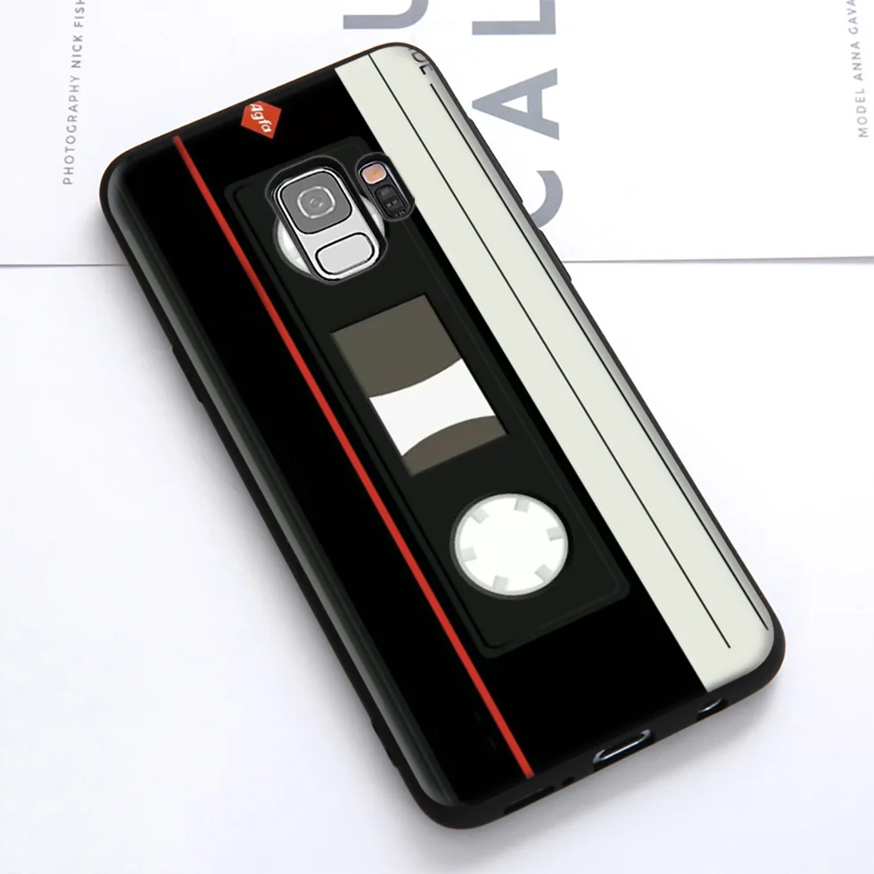 WEBBEDEPP Cassette Mixtape Music Soft Case for Samsung Galaxy S10 S10e S9 S8 Plus S7 S6 Edge &amp J6 2018 Note 10 9 8 |