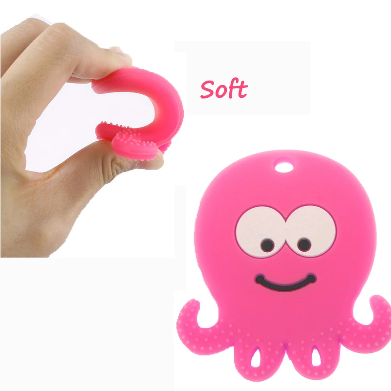 

1PC Baby Teether Chew Toy Octopus Silicone Teether Infant Teethers Silicone Teething For Baby Teether Baby Teething Dental Care