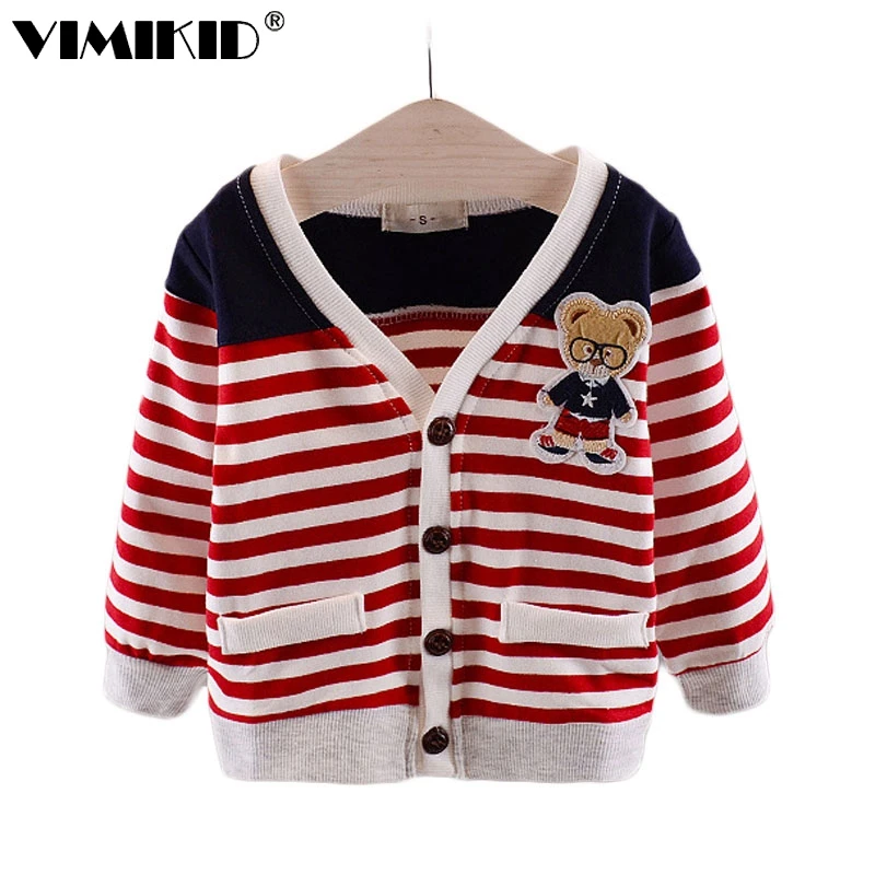 VIMIKID осень 2018 Новинка одежда для детей малышей Одежда с изображением мишки кофта