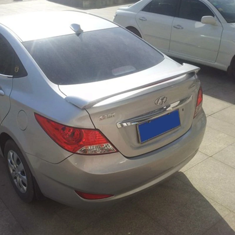Car Styling ABS Plastic Unpainted Color Exterior Rear Trunk Wing Boot Roof Lip Spoiler Fit For Hyundai Verna 2010 2011 2012 2013 |