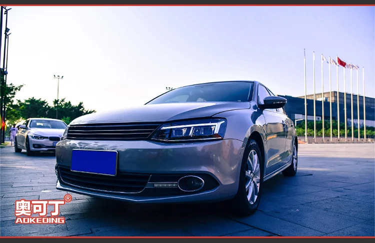 AKD автомобильный Стайлинг Головной фонарь для VW Jetta Mk6 светодиодный налобный фонарь 2011- R8 дизайн фары Drl Hid Bi Xenon автомобильные аксессуары