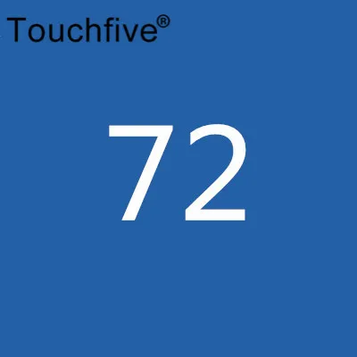 72 TOUCHFIVE дополнительный цвет двойная головка художественные маркеры Кисть ручка на спиртовой основе эскизные маркеры манга ручки для рисования товары для рукоделия - Цвет: 72