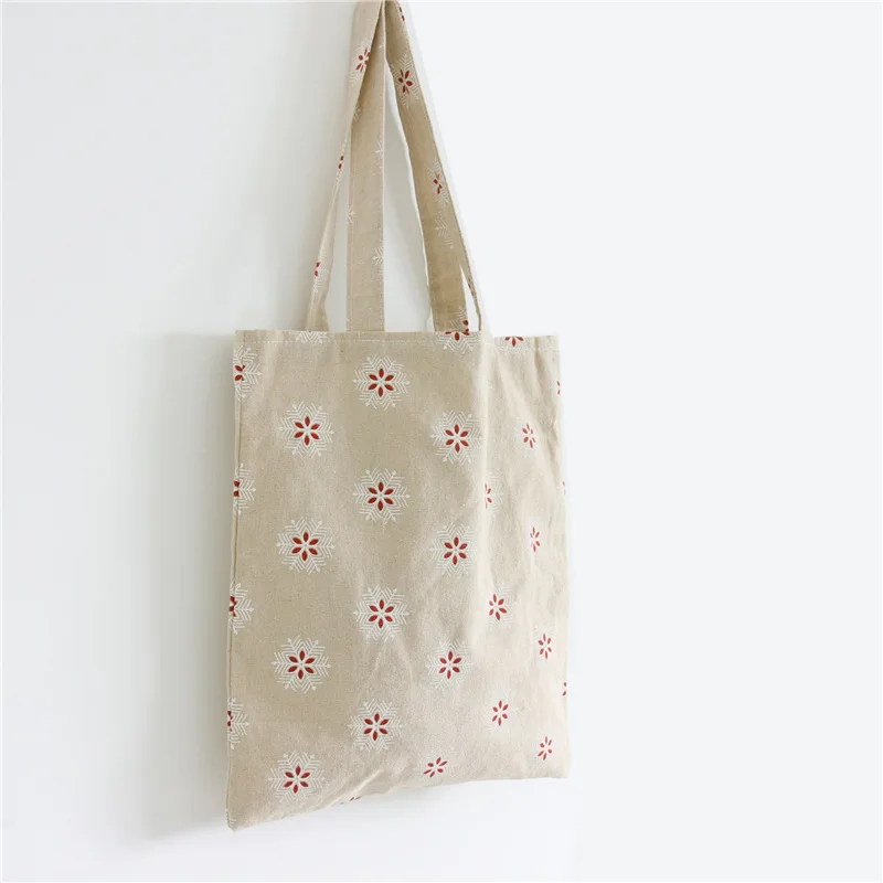 YILE вручную Экологически чистая многоразовая сумка-шоппер через плечо из хлопка и