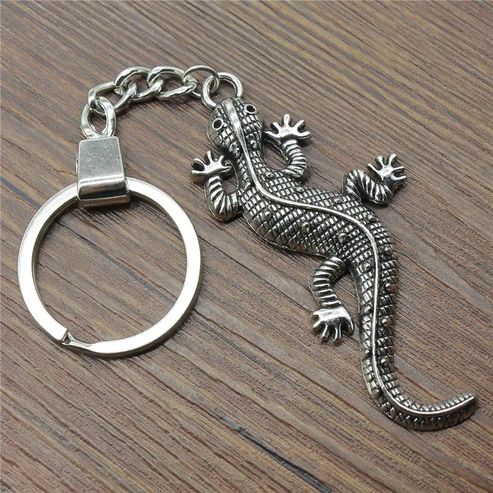 71x30 мм Gecko брелок с ящерицей для мужчин ювелирные изделия Новая мода брелок вечерние подарки дропшиппинг ювелирные изделия