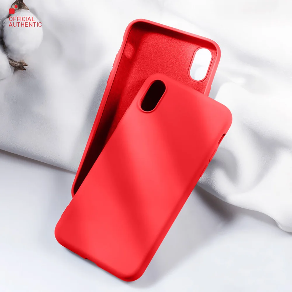 Силиконовый чехол для iPhone 7 8 Plus Xs Max Xr 11 Pro Max, Официальный чехол для iPhone X, для Apple iPhone 6 6s Plus - Цвет: Red