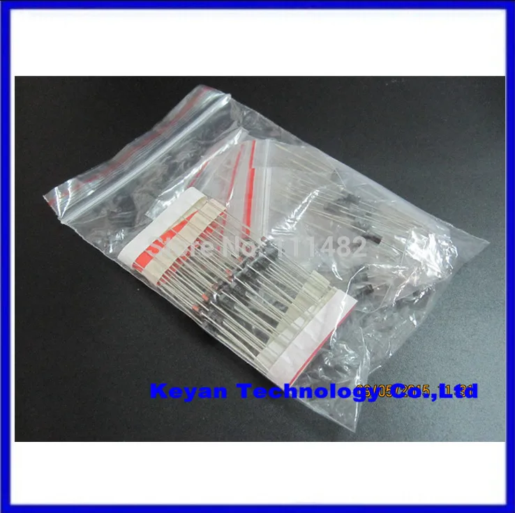 1N4148 1N4007 1N5819 1N5399 1N5408 1N5822 FR107 FR207 8 значений = 100 шт. пакет с электронными компоненты