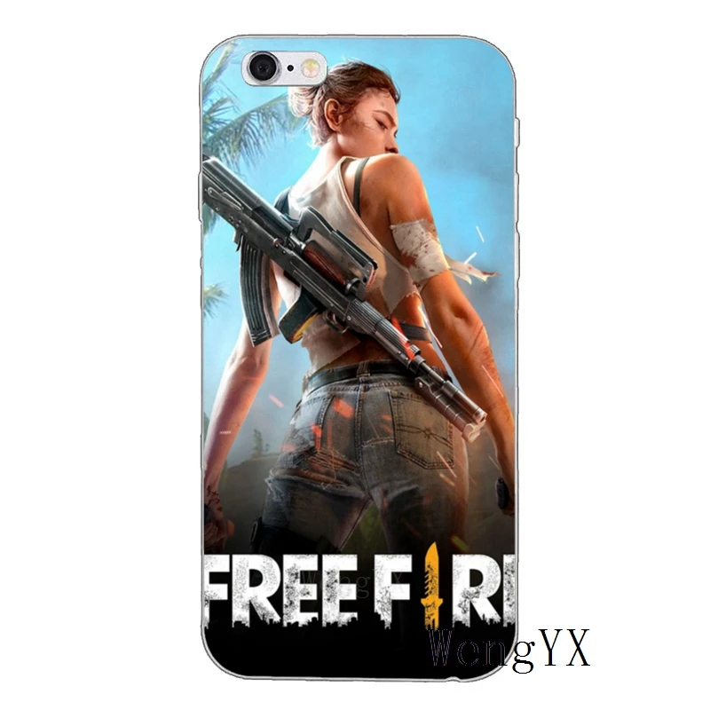 Силиконовый чехол для телефона Free Fire Game Art Для iPhone XR X XS Max 8 7 6s 6 plus SE 5s 5c 5 iPod Touch