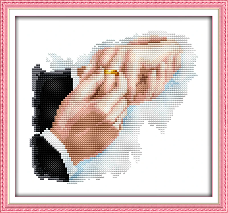 Joy Sunday Love Story Счетный Набор для вышивания крестиком DMC штампованный узор для вышивания крестиком Набор для вышивания рукоделие